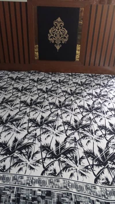 bed with dressing table