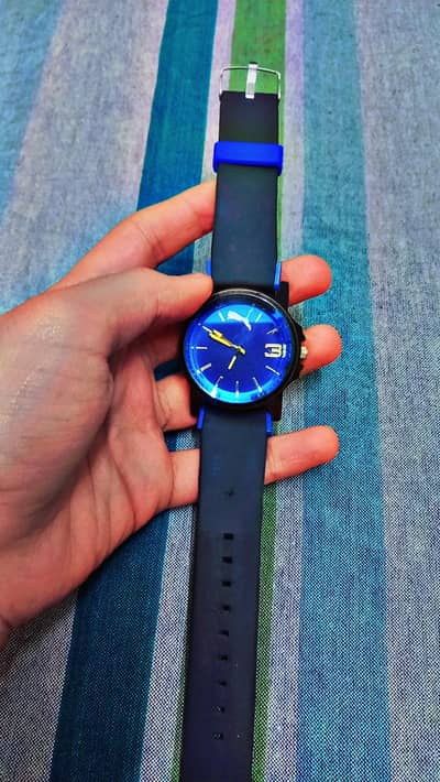 Original puma watch  with special navy blue addition.