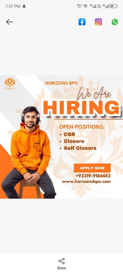 Call Centre job Fresher and experienced can apply