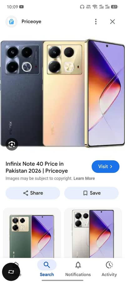 infinix note 40 8 256 all ok full boxand saf candeshan