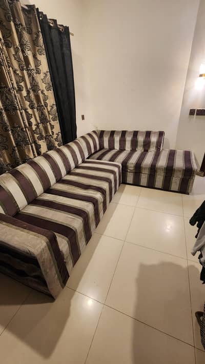 7 Seater , L Shaped Sofa ,  Good Condition