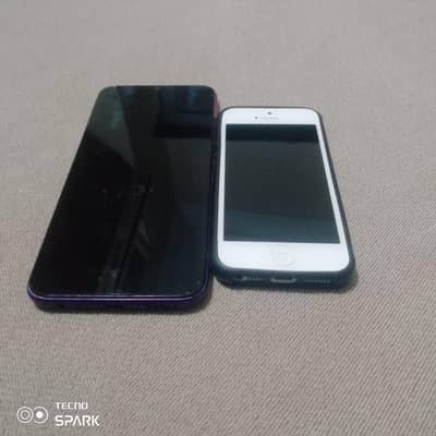 iphone 5s + itel one plus