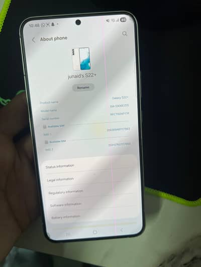 s22plus water pack with box just 1 line