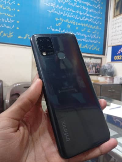 infinix hot10s with charger 6.128 memory 6000 maah battery