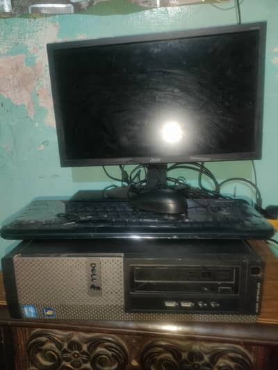 Dell 3010 i3 128 ssd . 8 GB Ram  with Acer Led 22" for sale