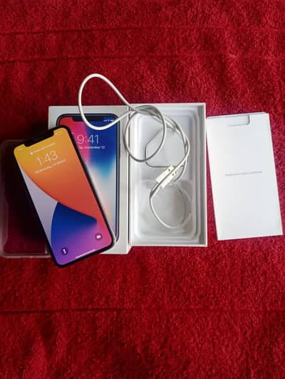 iPhone X 256 GB approved full box for sale