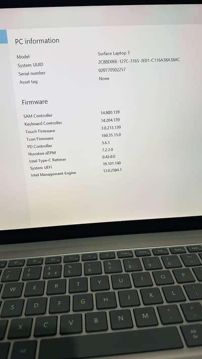 Surface laptop 3 like brand new, 15inch touch display