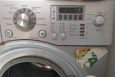 LG Automatic Front load Machine direct drive 8 kg