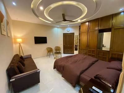 One bed apartment per day available Gulbarga green Islamabad