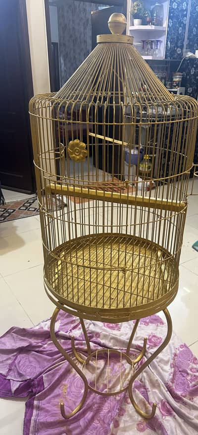 New Fancy Golden Birds Cage