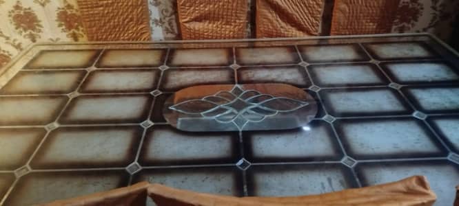 dining table vip top glass. . 8chair.