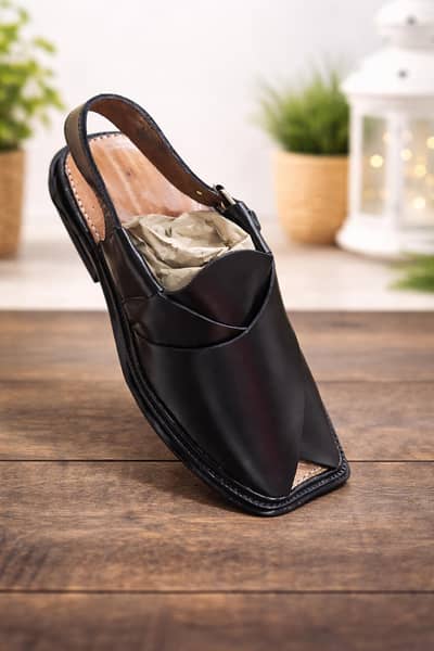 Original Charsadda Peshawari Chappal – Brown Color (New)