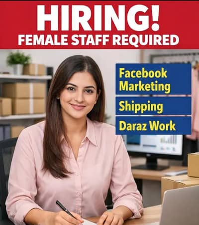 need a female stuff for Shopify daraz Facebook marketing