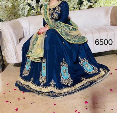 Fancy embroidery dresses