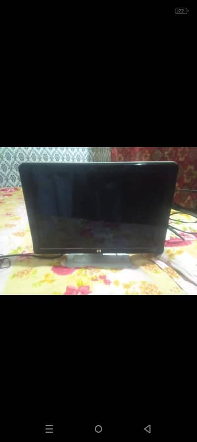 computer LCD with VJ cable and power cable