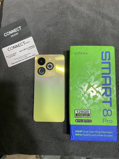 Infinx smart 8 pro 4+4/128 With Box Genuine