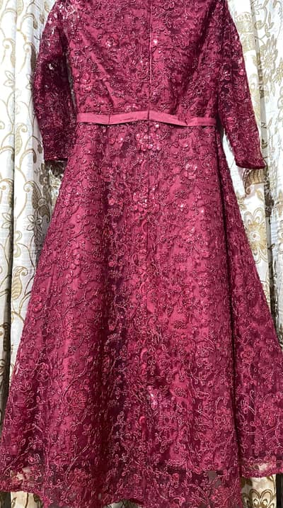 Reddish Maroon Long Maxi