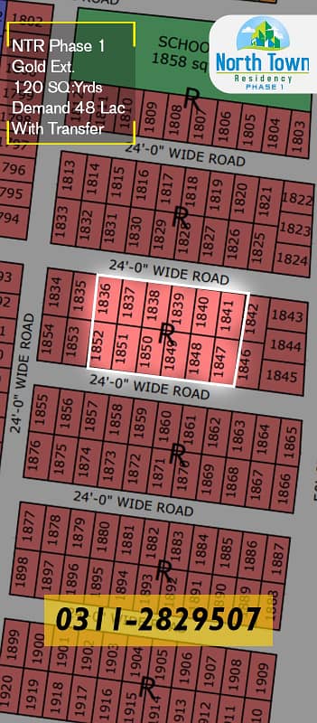 NTR Phase 1 Gold Ext. 120 SQ:Yrds 48 lakh demand
