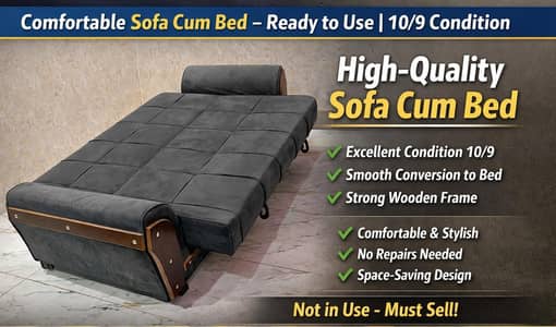 SOFA CUM BED READY TO USE