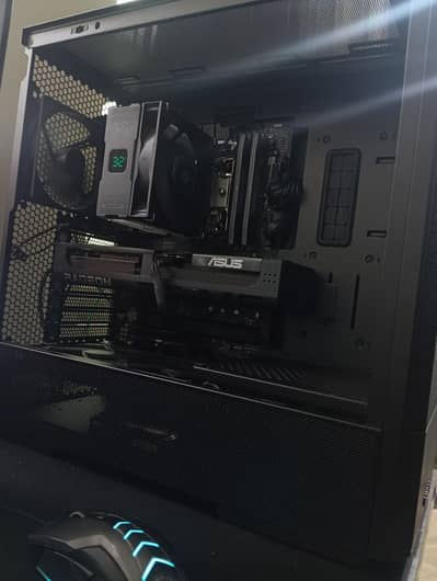 brand new all black Rx 9060 16gb Asus prime gaming pc build