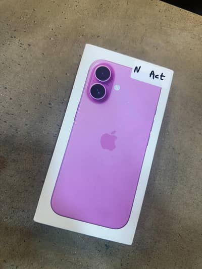 i phone 16 pink non pta JV  128 box pack  non active