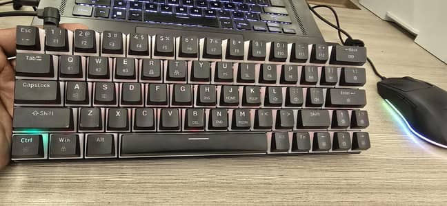 Mechanical Wireless Gaming  Keyboard RGB Lights