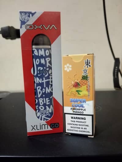 Oxva xlim go vape  devices avail all flavors all cartridges available