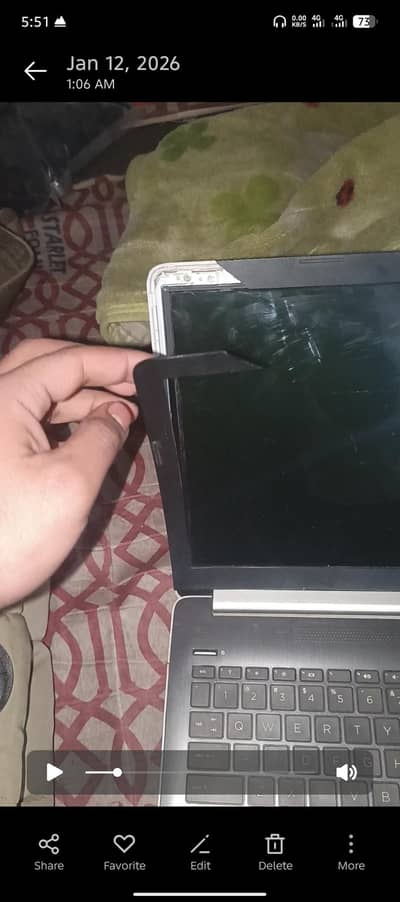 HP Laptop 256gb storage Touch pannel