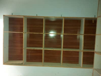 1 year used wooden shelves