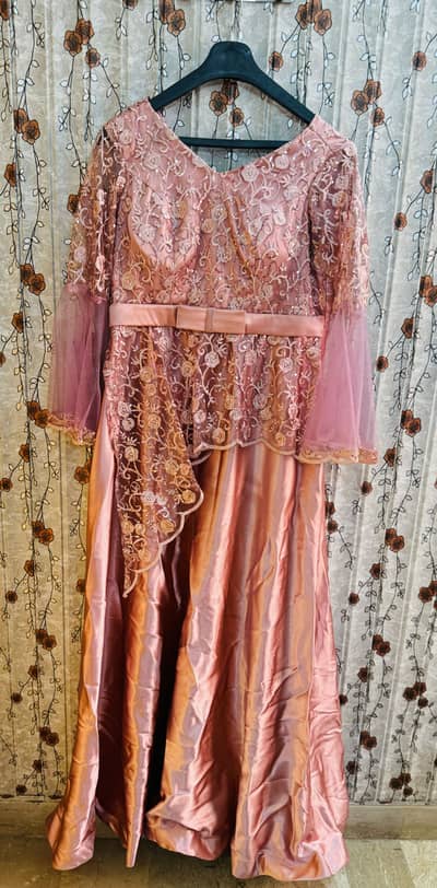 Party wear silk maxi