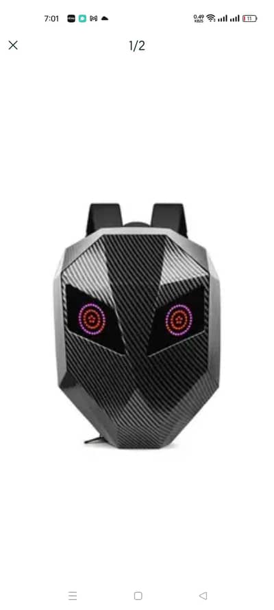 LED EYES BACKPACK- MOTOR CYCLE HALMET BACKPACK - LAPTOP BACKPACK
