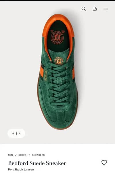 POLO RALPH LAUREN BEDFORD SUADE SNEAKERS - 100% Brand  New & Authentic