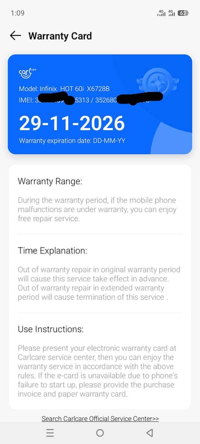 infinax hot 60i full box full weranti exchange