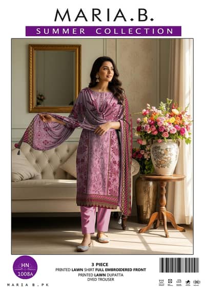 three piece lawn unstich