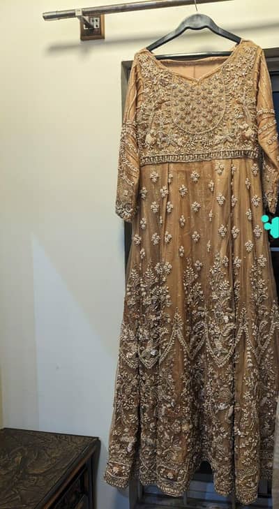walima maxi Women bridal Beige nude tan colour Medium size worn once.