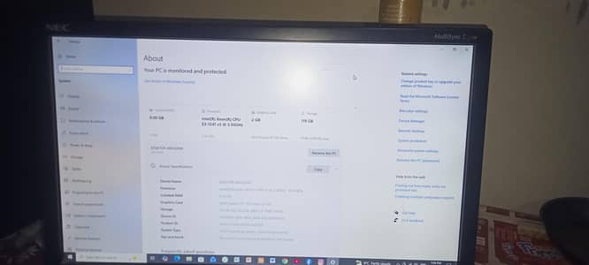 complete system, 2GB graphic card, 8GB RAM, 128 SSD ,2 keyboard