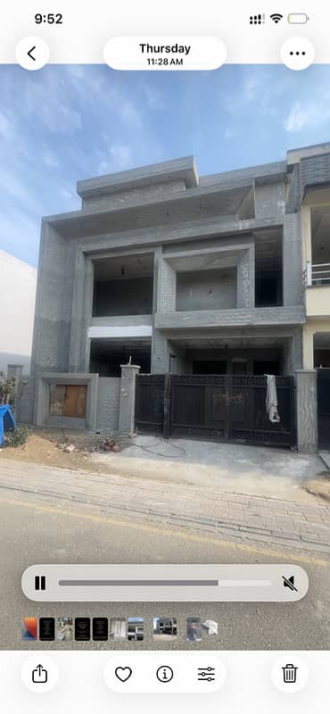 Triple Story 6 Marla House Dream Garden Lahore