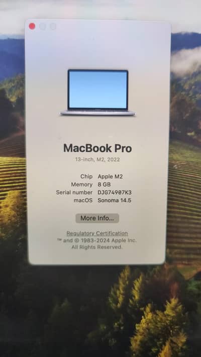 MACBOOK PRO M2 CHIP 13 /8GB/ 256GB