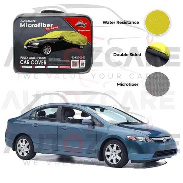 Honda Civic Microfiber Car Top Cover - Model 2002- 2005