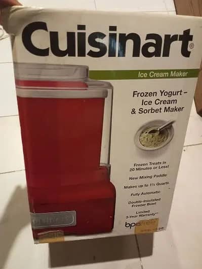 Original Cuisine Art Ice Cream , Sorbet & Frozen Yoghurt Maker