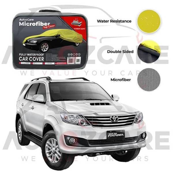 Toyota Fortuner Microfiber Car Top Cover Model 2013-2016