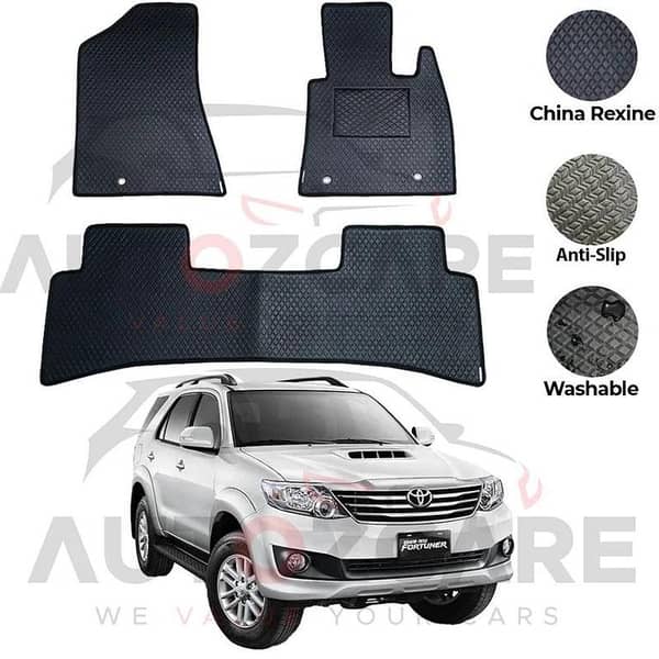 Toyota Fortuner China Rexine Floor Mat 4PCS - Model 2013-2016