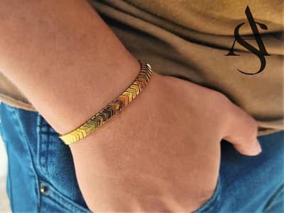 Premium Stainless Steel Mangetic Therapy Bracelet _ Adjustable