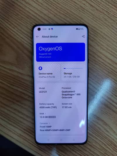 One Plus 9 Pro 5G 12/256 GB PTA Approved (Dual Sim)