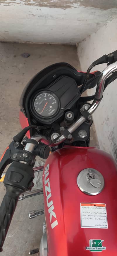Suzuki GD 110 red colour bike excellent condition for sale