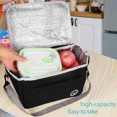 Insulated Lunch Box Bag, Hot and Cold Thermal Picnic Bag, Eco Friendly