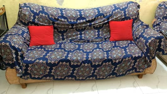 6 Seater Sofa Set for Sale with Covers