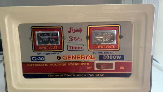 2 Steplizers General 3000 Watt, Heavy Stablizer Working, Asal Photos