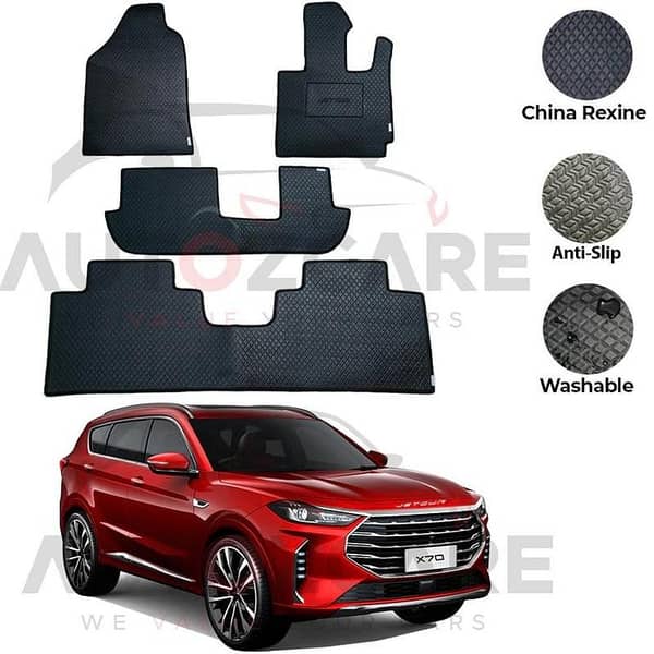 Jetour X70 Plus China Rexine Floor Mat 4PCS - Model 2025