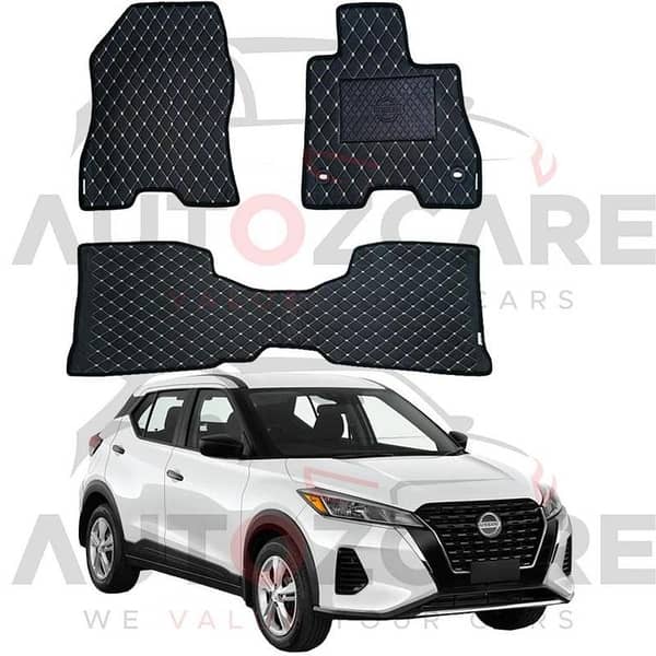 Nissan Kicks 7D Floor Mat ( Flat Style ) 3PCS - Model 2016-2025